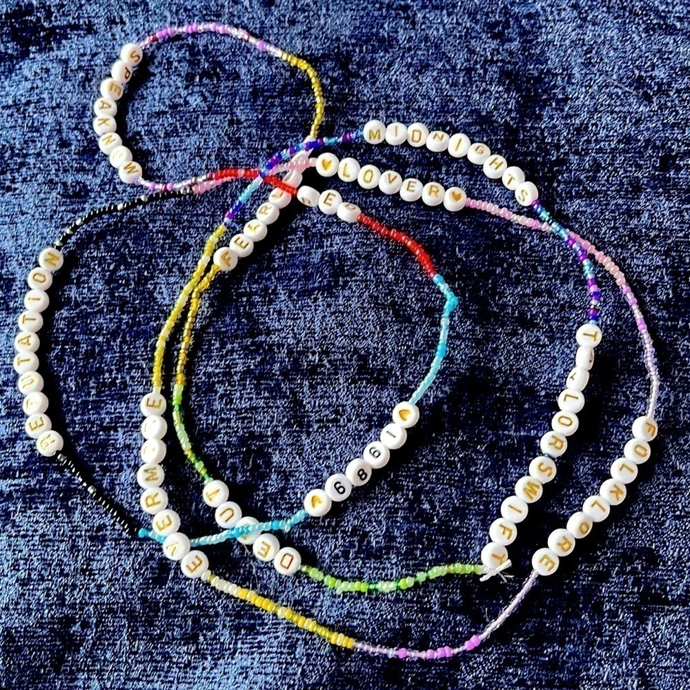Swiftie Friendship style Memory Bracelet—get 10 favorites on one 58” STRAND